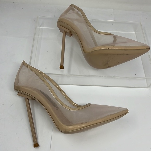 Jessica Rich Sz 37 US 7 Nude Mesh Pump - Picture 6 of 9